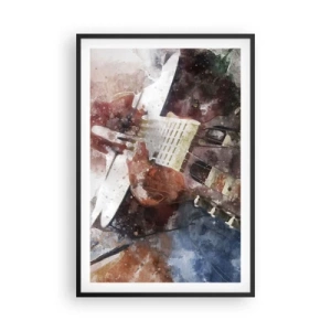 Pôster com moldura preta - E o que acha? - 61x91 cm