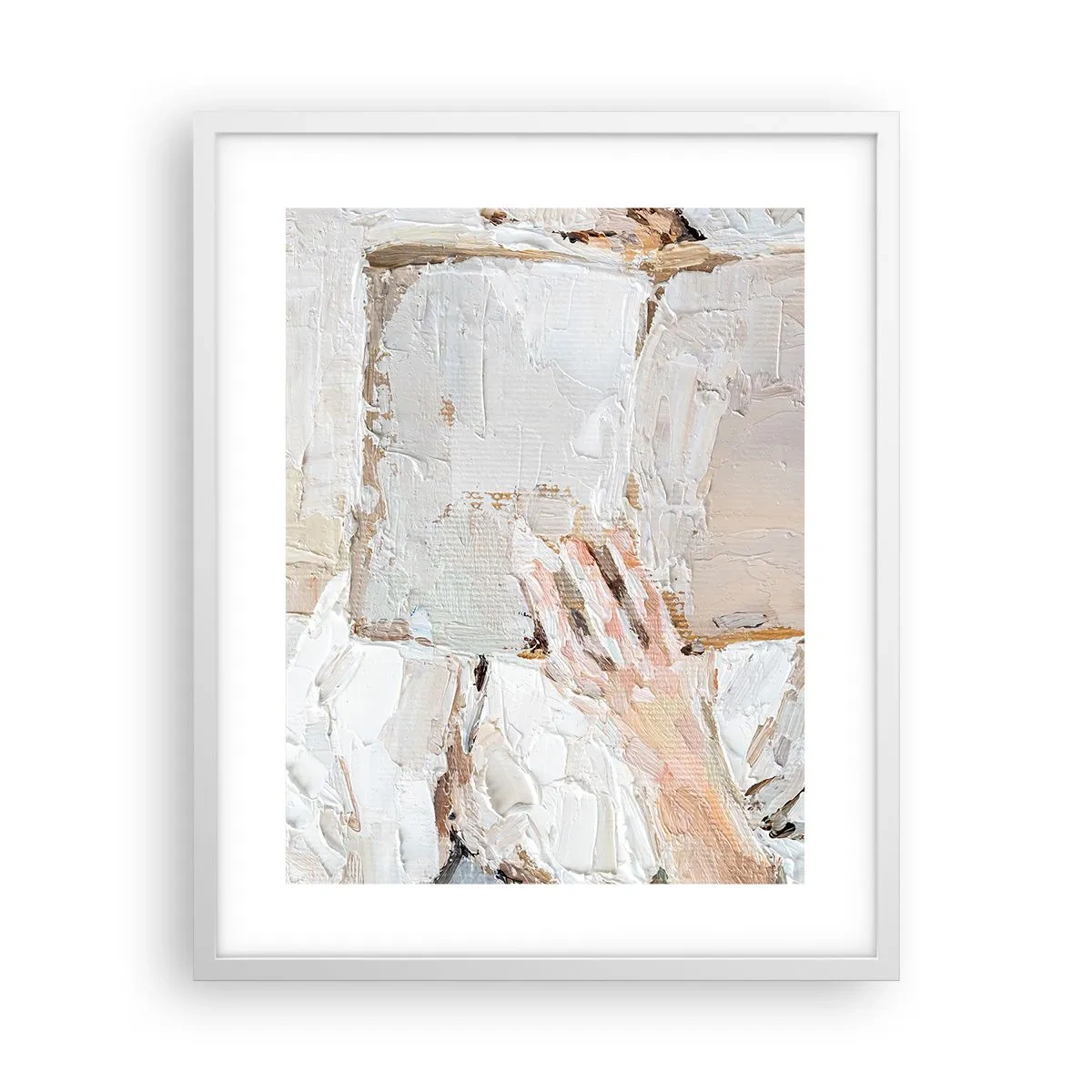 Pôster em moldura branca - Em outro mundo - 40x50 cm