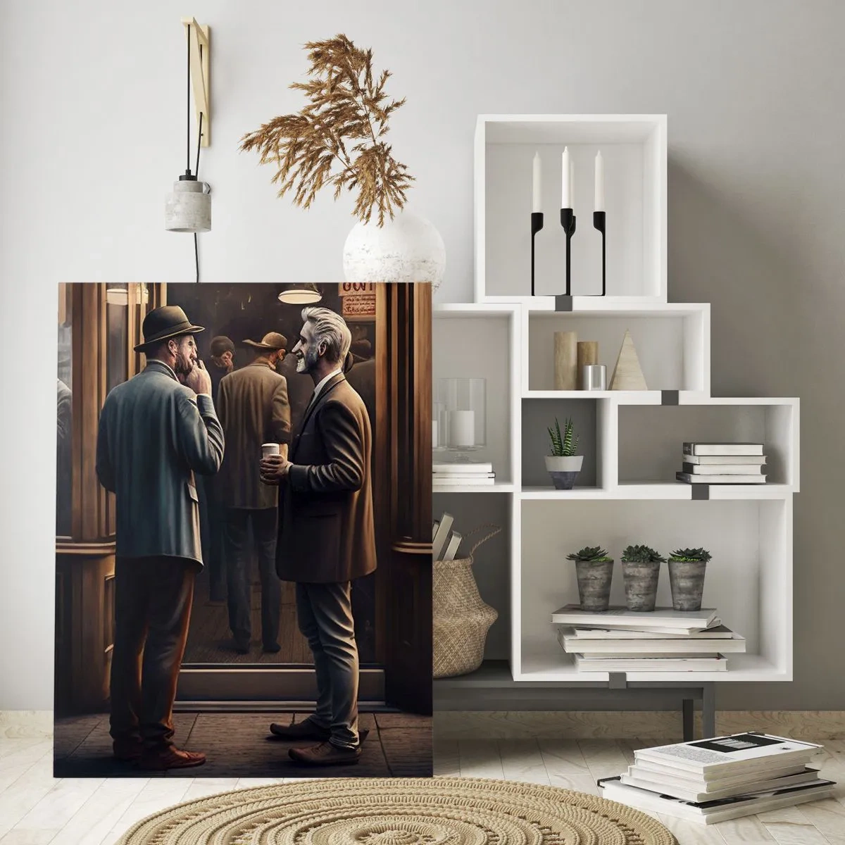 Quadro em vidro - Boa hora do dia - 70x100 cm