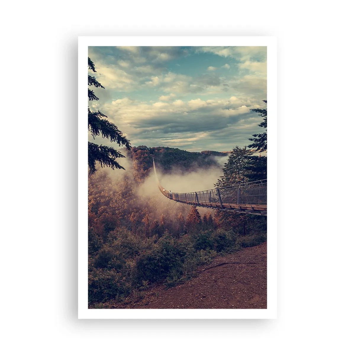 Pôster - Na floresta de outono - 70x100 cm