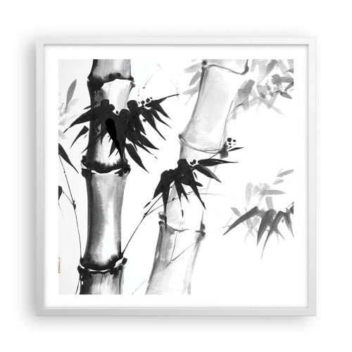 Pôster em moldura branca - Foco no Oriente - 60x60 cm