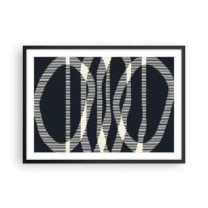 Pôster com moldura preta - Uma tentativa de quebrar a escuridão - 70x50 cm