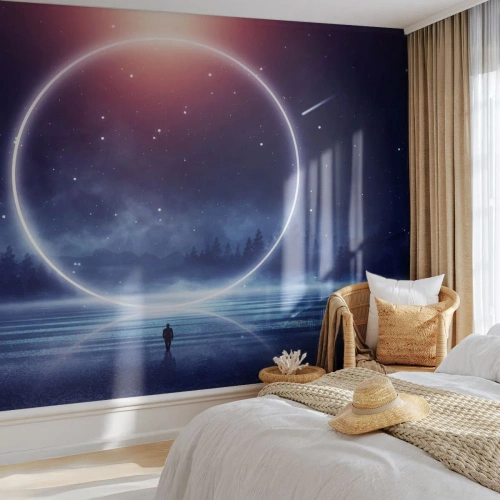 Papel de Parede Autocolante Deluxe Sticker - Eles já estão aqui... - Fantasia, Cosmos, Paisagem - 250x175 cm