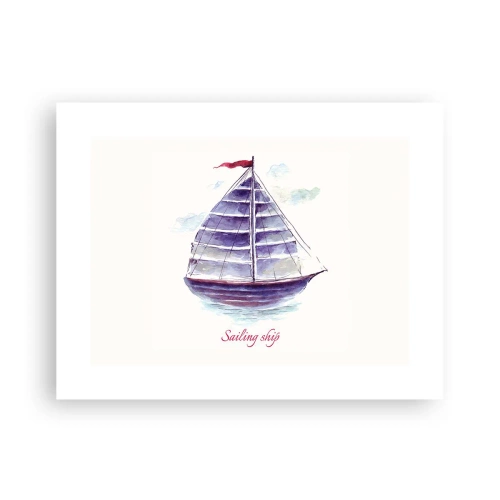 Pôster - Cheio de velas e águas calmas - 40x30 cm