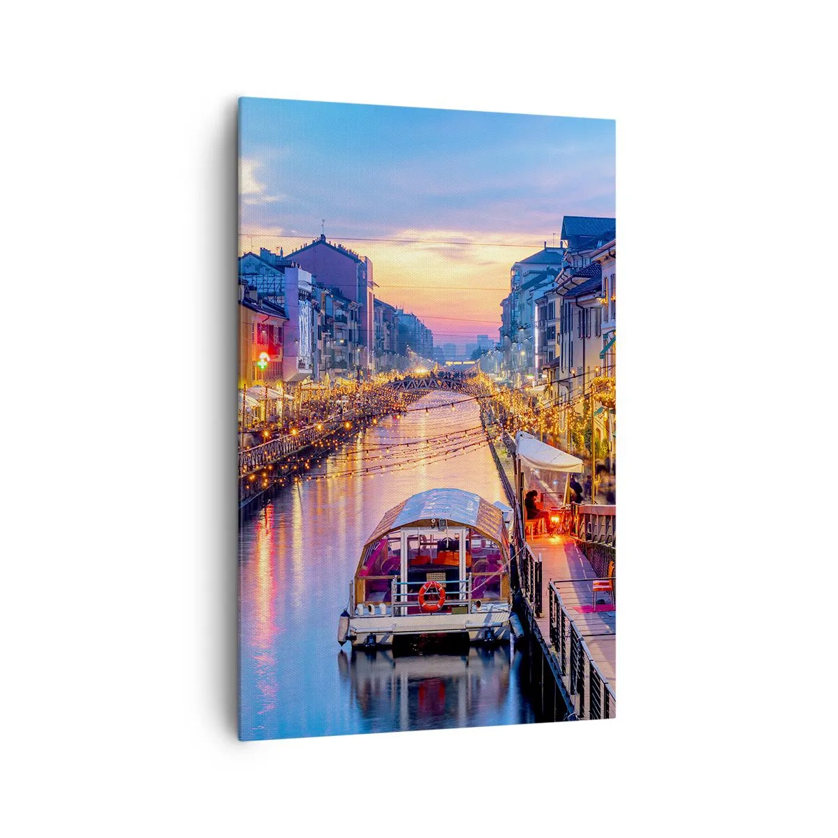 Quadro em tela - Uma noite de luz e diversão - 80x120 cm