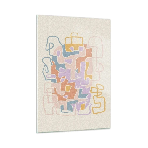 Quadro em vidro - Labirinto – uma aventura alegre - 50x70 cm