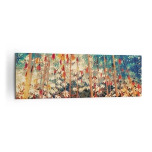 Quadro em tela - A vida secreta das folhas - 160x50 cm