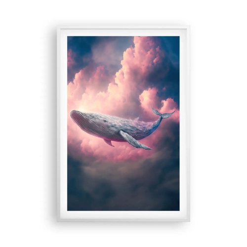 Pôster em moldura branca - Esfregue seus olhos - 61x91 cm