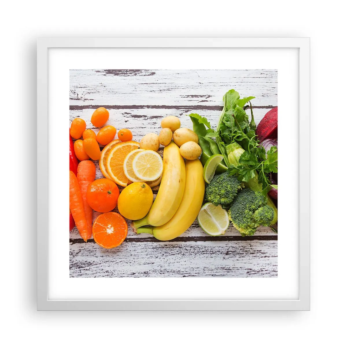 Pôster em moldura branca - Não é suficiente? - 40x40 cm