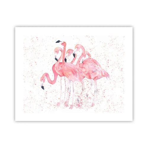Pôster - Conjunto cor-de-rosa - 50x40 cm