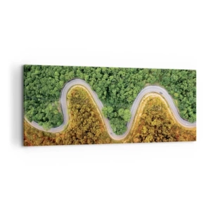 Quadro em tela - Fronteiras e descobertas - 120x50 cm