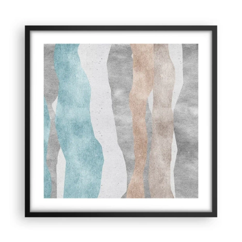 Pôster com moldura preta - Um estudo de proximidade - 50x50 cm