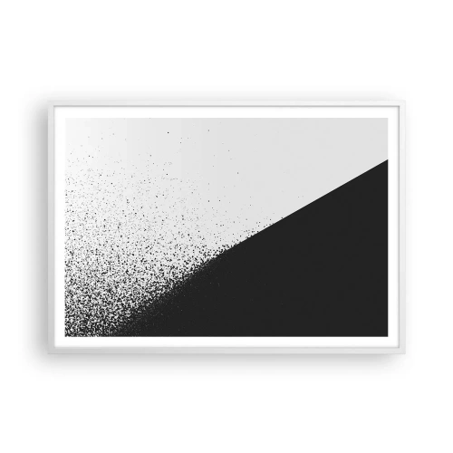 Pôster em moldura branca - Cada vez mais rápido, cada vez mais - 100x70 cm