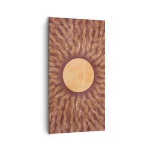 Quadro em tela - Ícone do sol - 65x120 cm