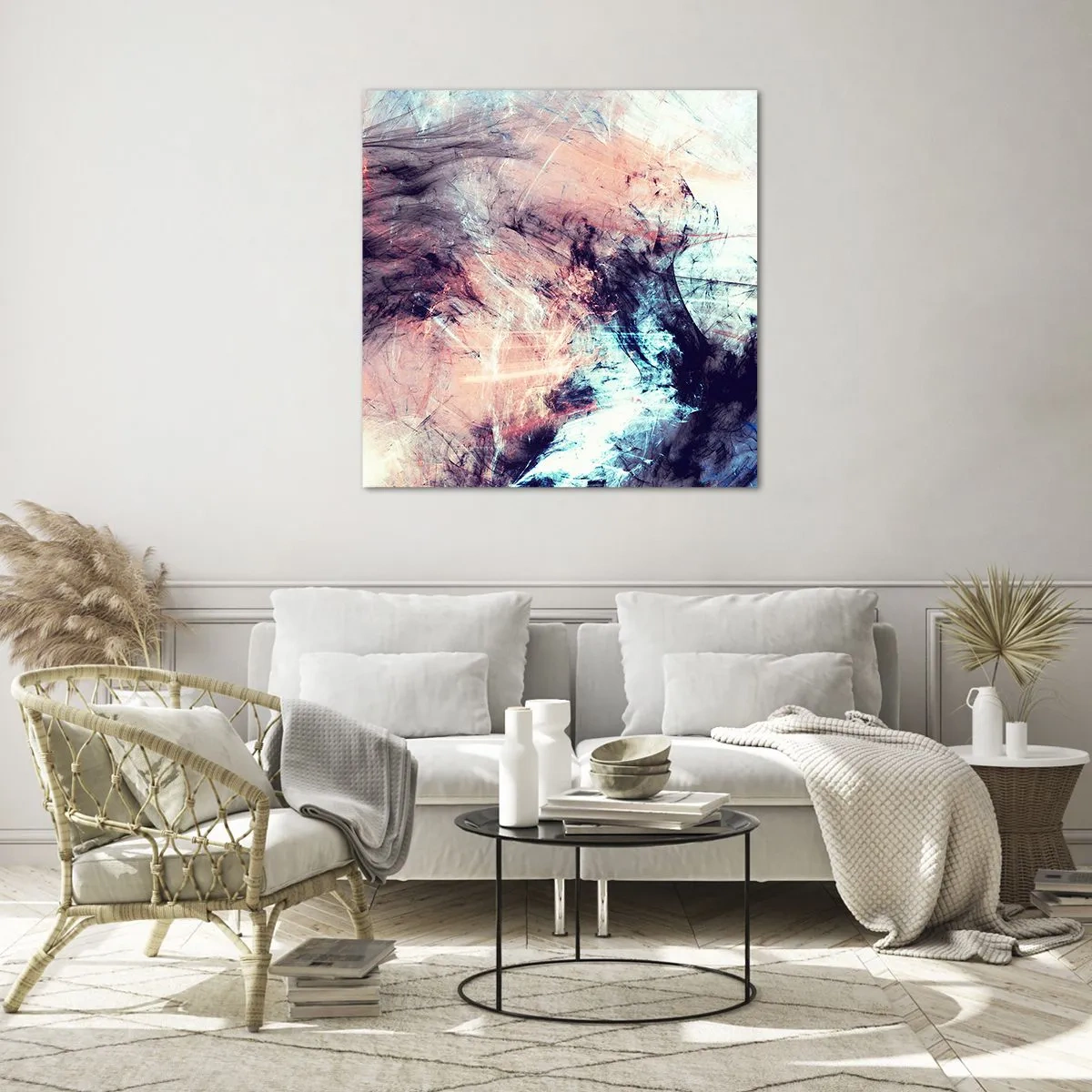 Quadro em vidro - Sinta o vento - 50x50 cm