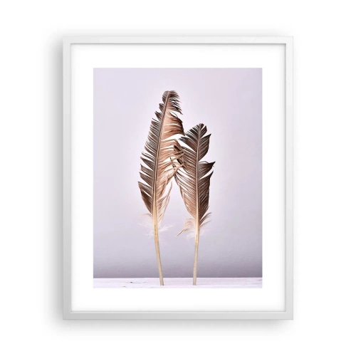 Pôster em moldura branca - Contra o nada - 40x50 cm