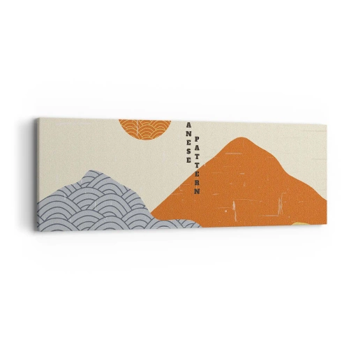 Quadro em tela - No espírito japonês - 90x30 cm