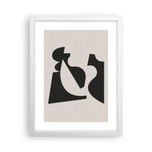 Pôster em moldura branca - Para automontagem - 30x40 cm