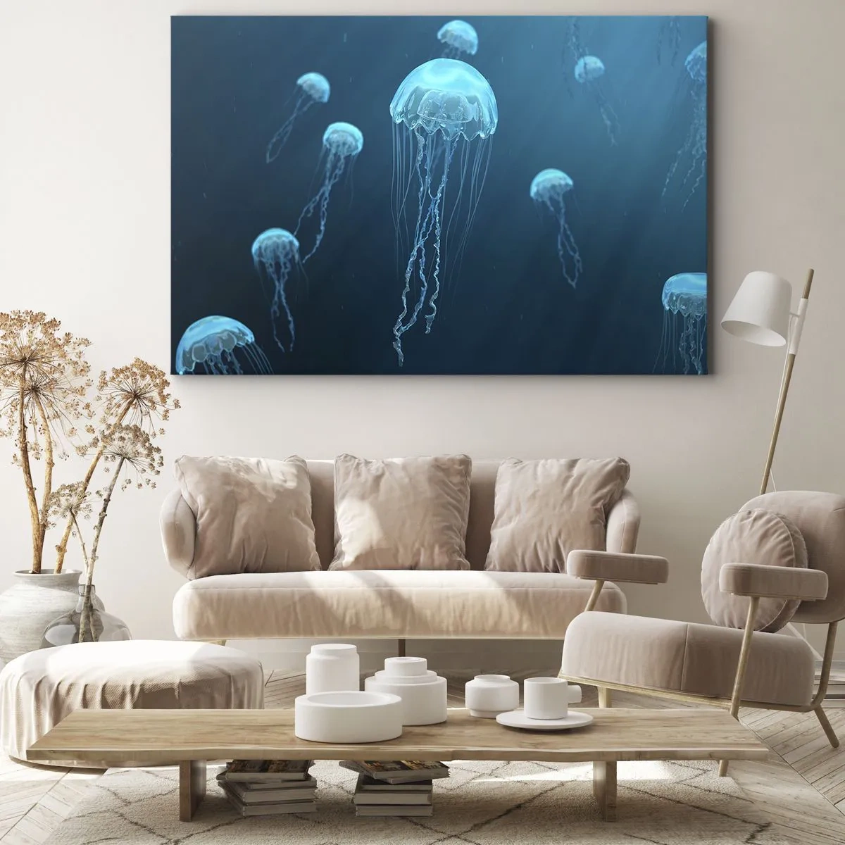 Quadro em tela - Dança do oceano - 70x50 cm