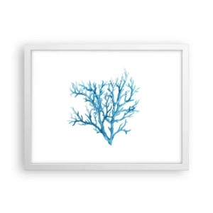 Pôster em moldura branca - Filigrana náutica - 40x30 cm