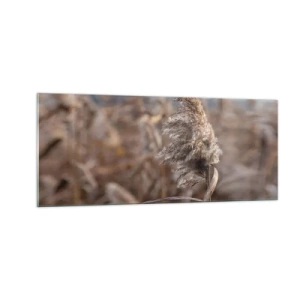 Quadro em vidro - É hora de voar com o vento - 100x40 cm