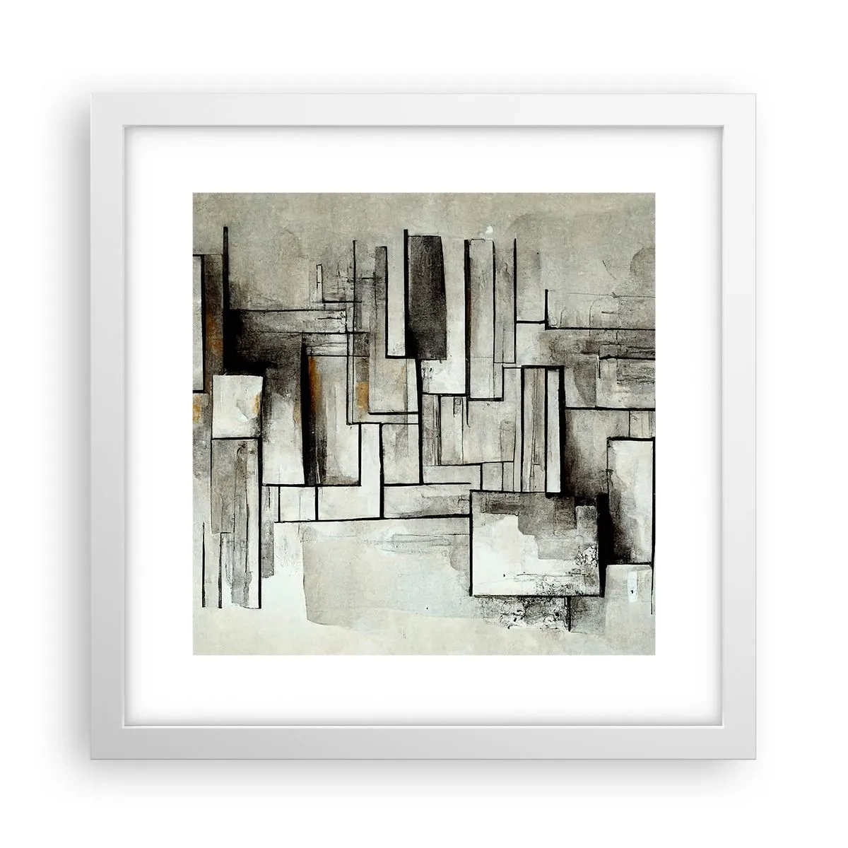 Pôster em moldura branca - O poder da simplicidade - 30x30 cm