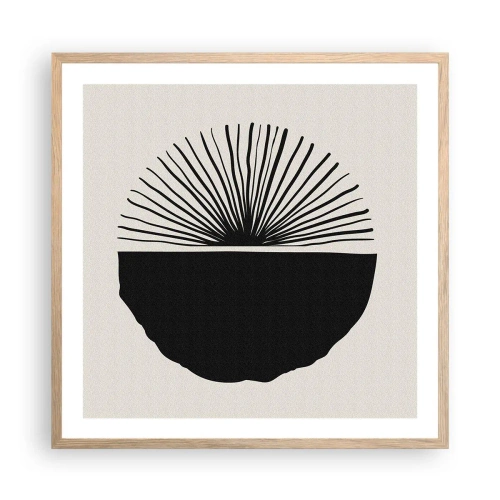 Pôster com moldura de carvalho claro - Uma gama de possibilidades - 60x60 cm