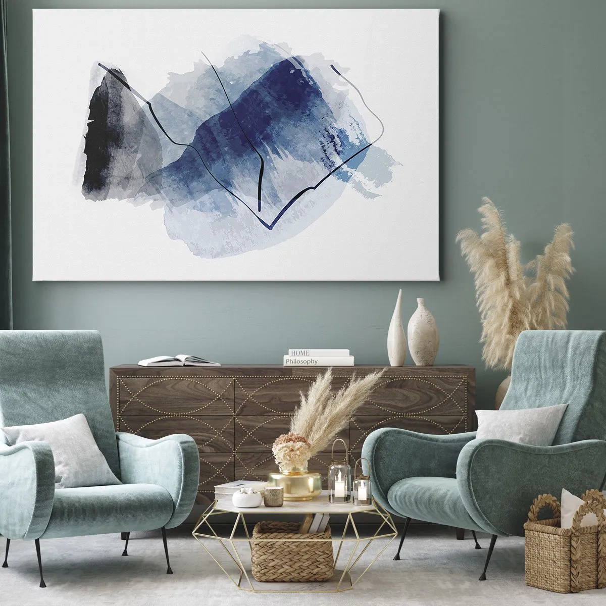 Quadro em tela - Iceberg - 100x70 cm