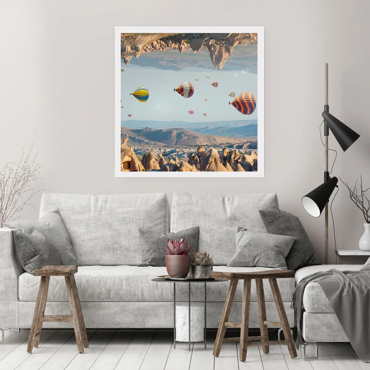 Pôster - Tudo é possível aqui - 40x40 cm