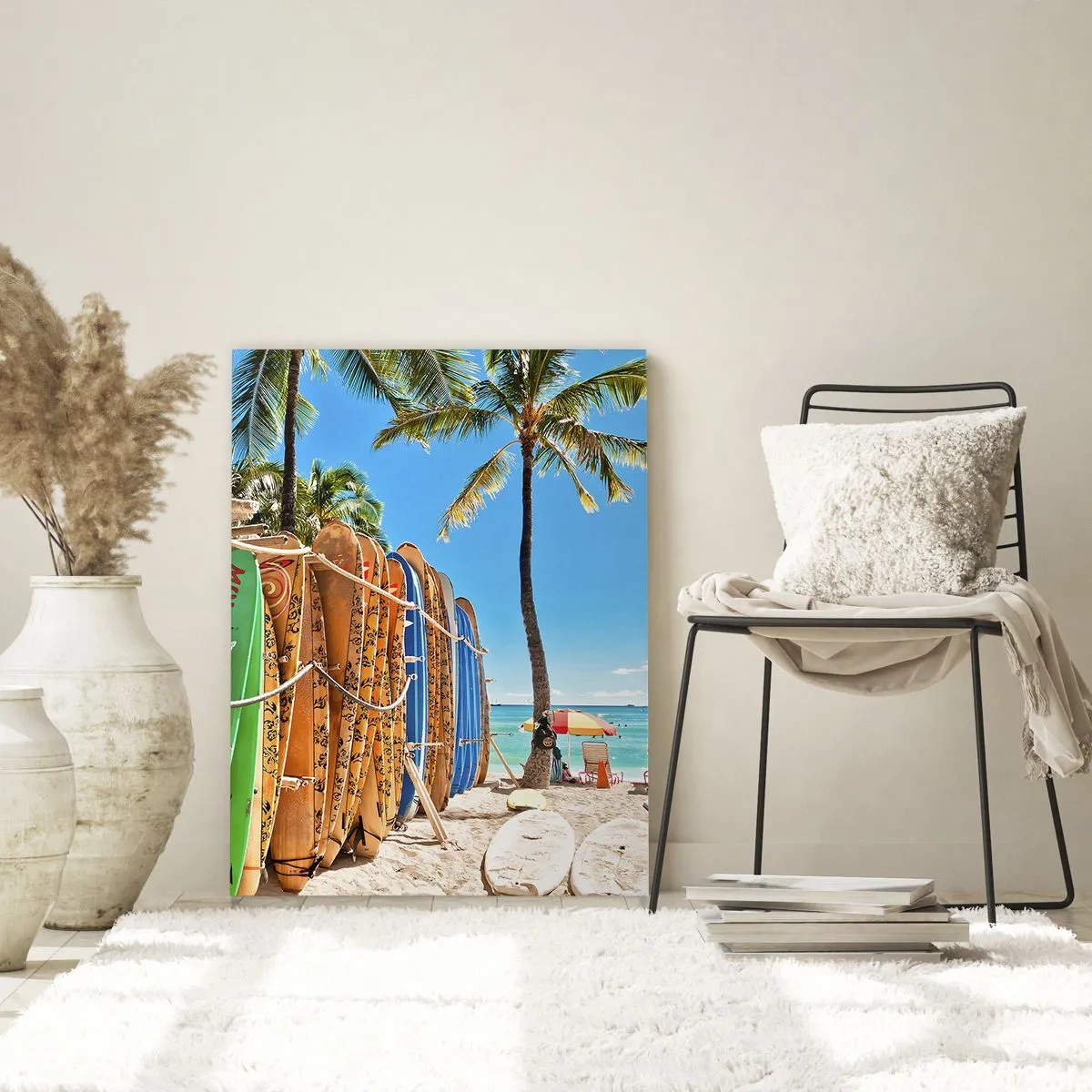 Quadro em vidro - Diversão ensolarada - 50x70 cm