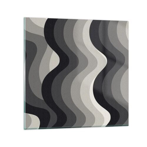 Quadro em vidro - Onda após onda - 30x30 cm