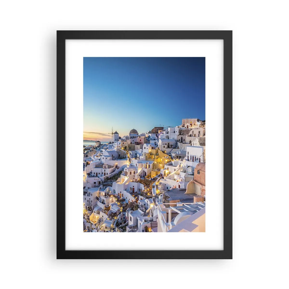 Pôster com moldura preta - A essência grega - 30x40 cm