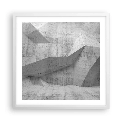 Pôster em moldura branca - Um verdadeiro desafio - 50x50 cm