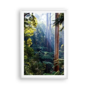 Pôster em moldura branca - Um conto de fadas da floresta - 61x91 cm