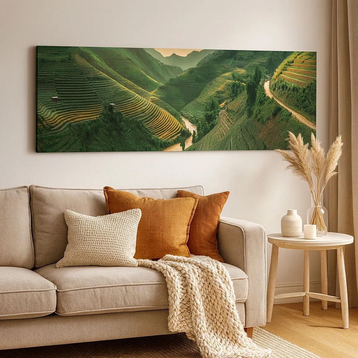 Quadro em tela - Vale vietnamita - 100x40 cm