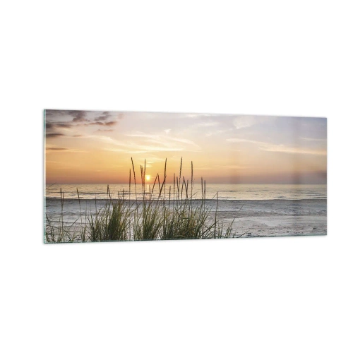Quadro em vidro - Olhe, pense, sinta - 100x40 cm