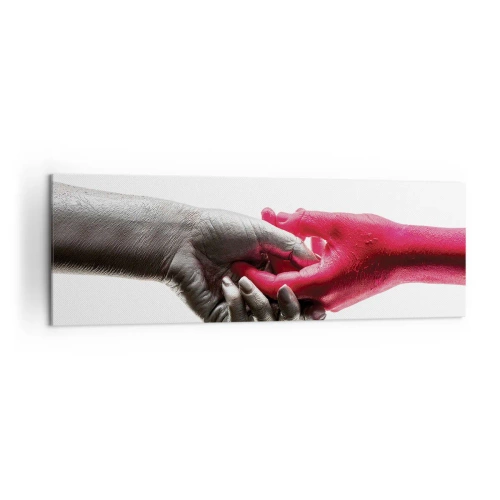 Quadro em tela - Juntos, mas diferentes - 160x50 cm