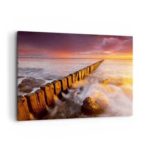 Quadro em tela - A suavidade das ondas - 100x70 cm