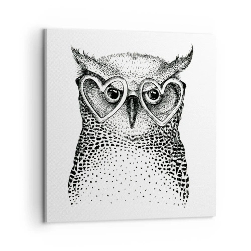 Quadro em tela - Sabiamente e amorosamente - 50x50 cm