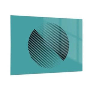 Quadro em vidro - Círculo – uma variação geométrica - 100x70 cm