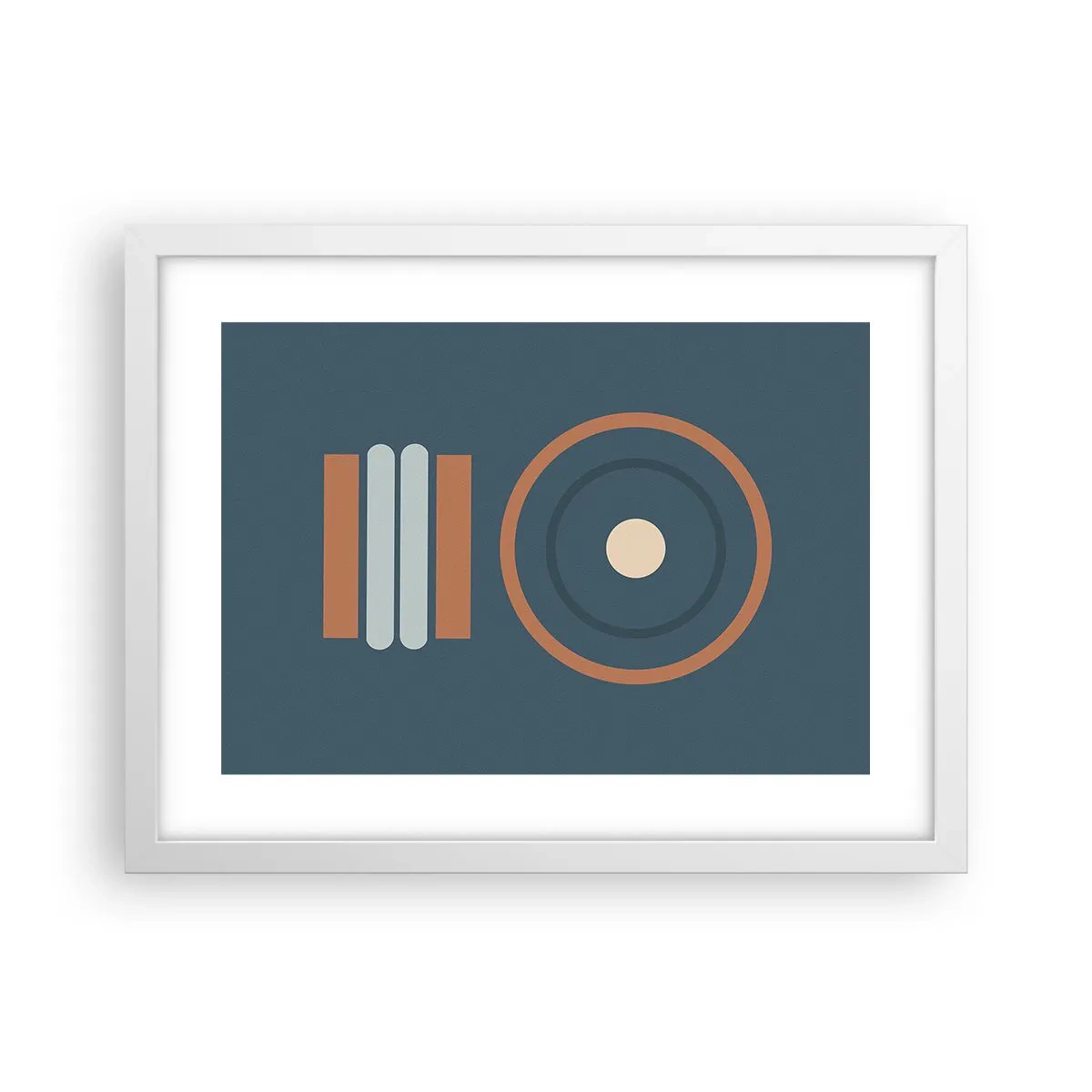 Pôster em moldura branca - A essência da questão - 40x30 cm