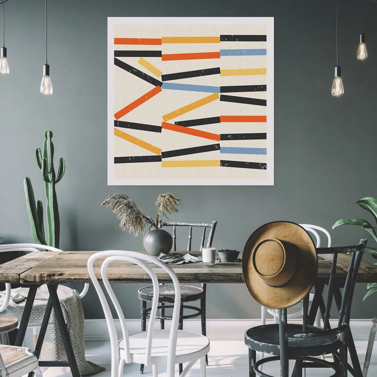 Pôster - Composição ao nível - 60x60 cm