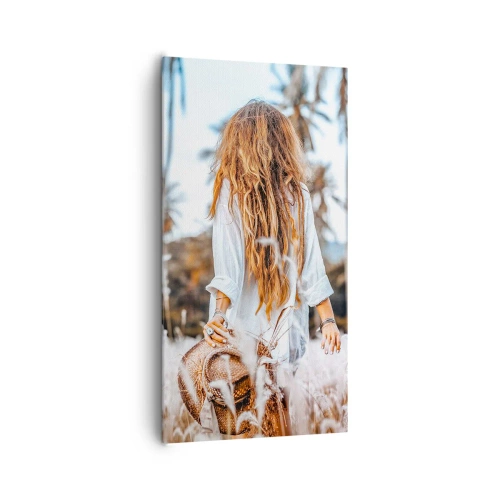 Quadro em tela - Nascida da maciez da relva - 65x120 cm