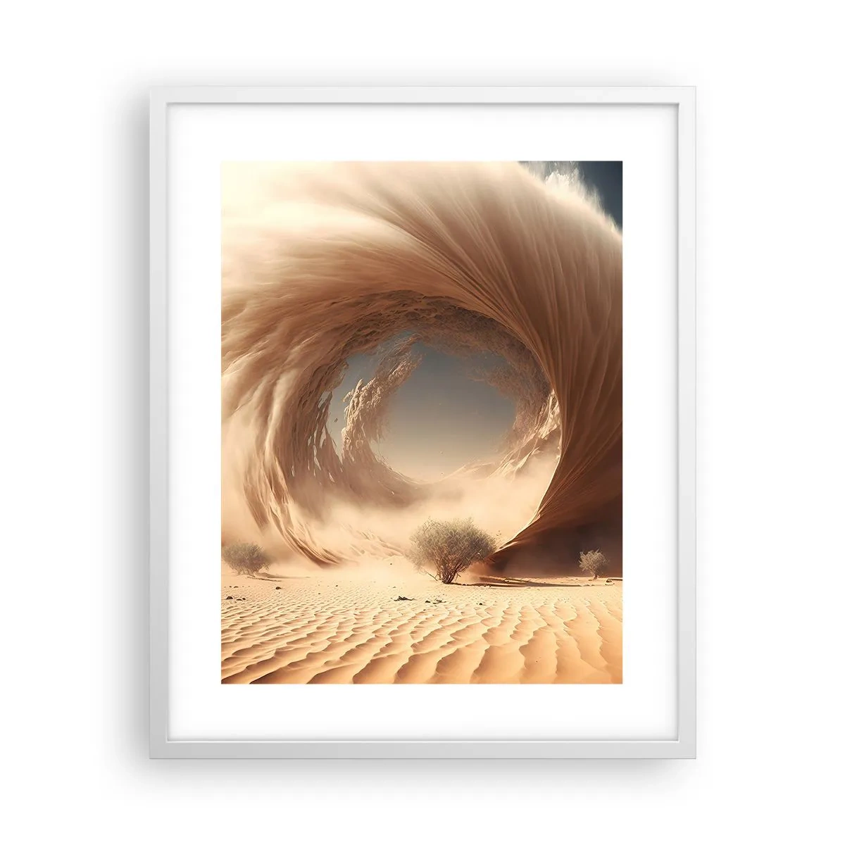 Pôster em moldura branca - Portal aberto - 40x50 cm