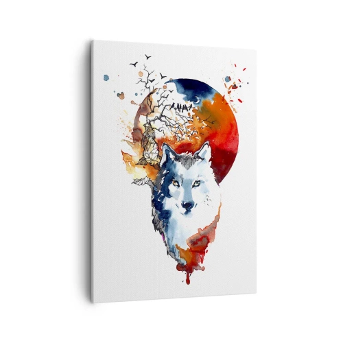 Quadro em tela - Nariz a nariz com a noite - 50x70 cm