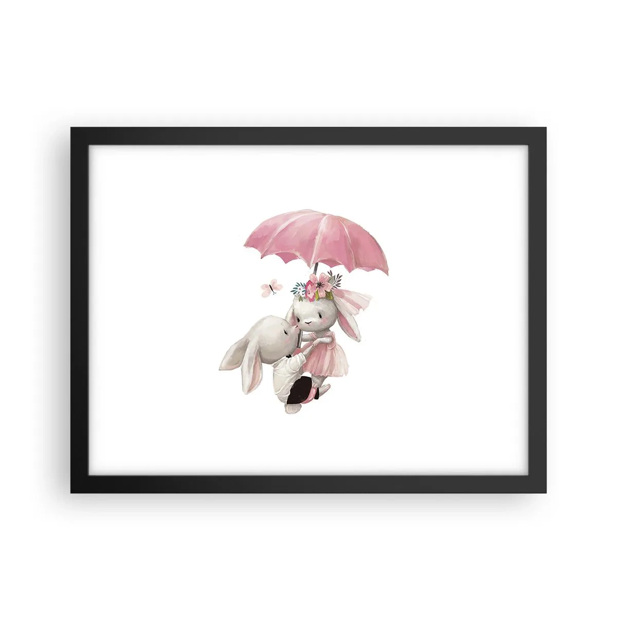 Pôster com moldura preta - Isso é amor - 40x30 cm