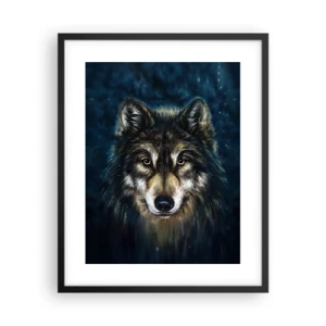 Pôster com moldura preta - Alfa? E ómega - 40x50 cm