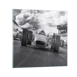 Quadro em vidro - O ronco do motor - 70x70 cm