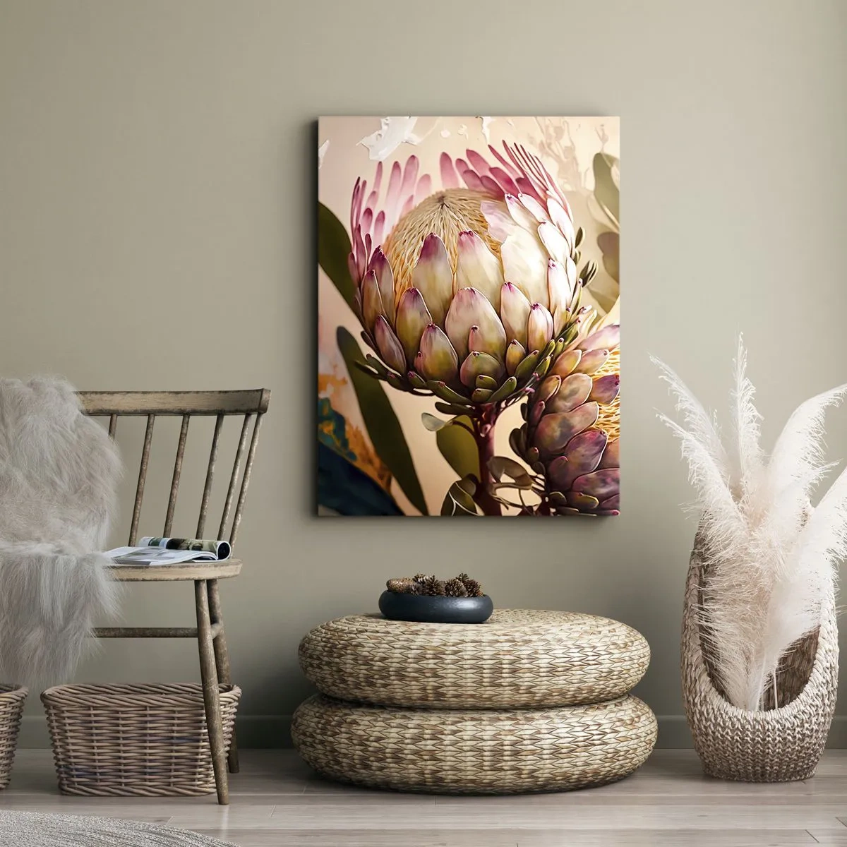 Quadro em tela - Abraçado com ternura - 80x120 cm