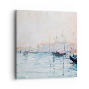 Quadro em tela - Além da água, atrás do nevoeiro - 30x30 cm